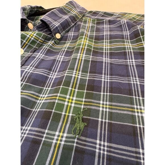 Ralph Lauren Men's XL Classic Fit Plaid Long-Sleeve Button-Down Shirt - Picture 6 of 11